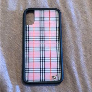 Pink plaid Wildflower case